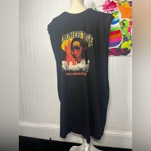 Future Collection Kahlana Barfield Black Power Rad Heritage Sweat Dress - 1x